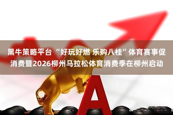 黑牛策略平台 “好玩好燃 乐购八桂”体育赛事促消费暨2026柳州马拉松体育消费季在柳州启动