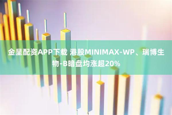 金呈配资APP下载 港股MINIMAX-WP、瑞博生物-B暗盘均涨超20%